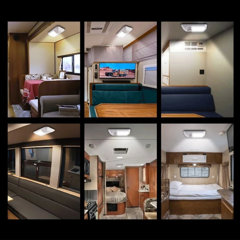 

Одиночный купольный светильник для внутреннего освещения прицепа-кемпера, светильники 24x2835SMD