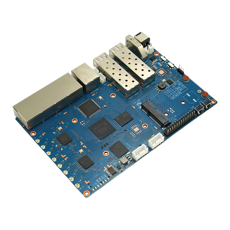 ٳ  BPI R3  , MediaTek MT7986(Filogic 830)  Wi-Fi 6/6E 2.5GbE SFP 8G eMMC ÷ º 2G DDR RAM