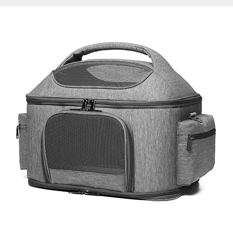 

Pet trolley case dog dog cat cage for travel breathable and portable large capacity small and medium-sized dog suitcase