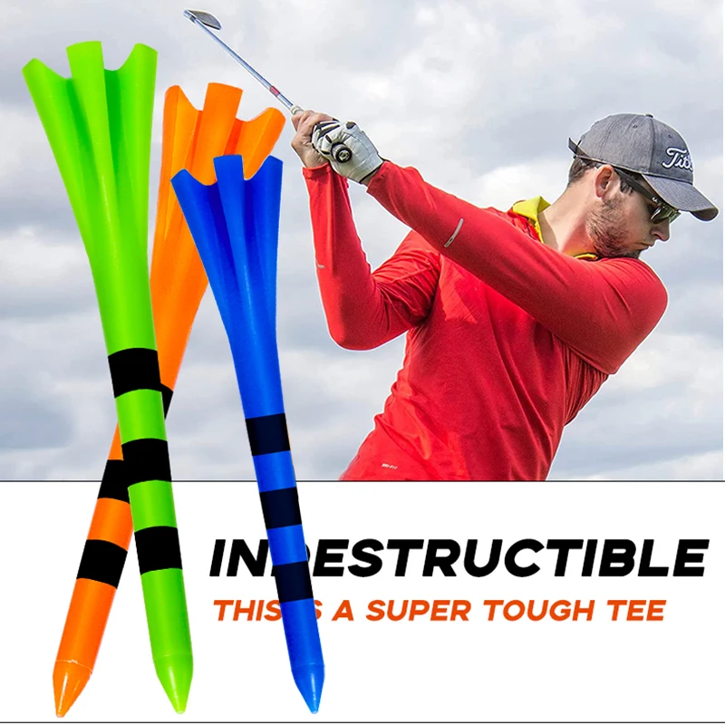 

Plastic Golf Tees 50Pcs 3-1/4 Inch 83mm/70mm Golf Tee Multicolor 83mm Practice Plastic Golf Tee Multi Color