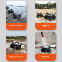 Rc Children Toy Remote Control Four Wheel Drive Off Road Charging Fully Waterproof Climbing Stunt Car Building Block Racing Gift 2