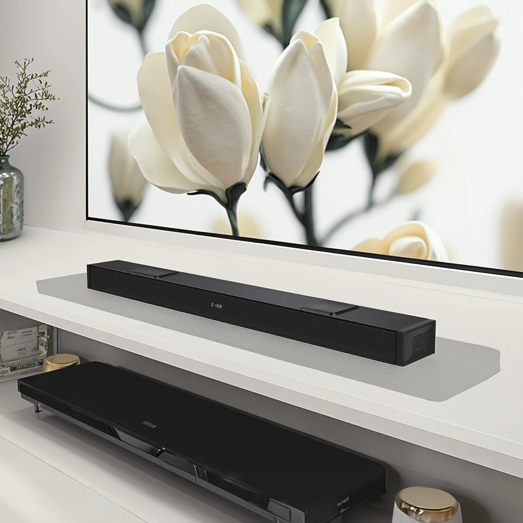 2.1 고음질 보컬 사운드바, 3D 서라운드 및 DSP 지원, HDMI ARC 및 멀티 모드 연결 지원, 리모컨 포함