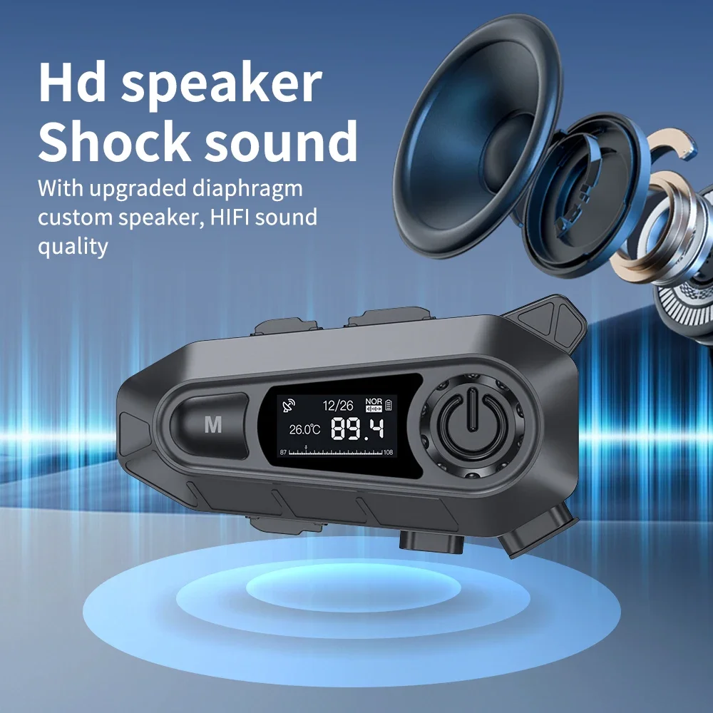     Handfree ȭ  BT 5.3   FM  ̴   LED ÷