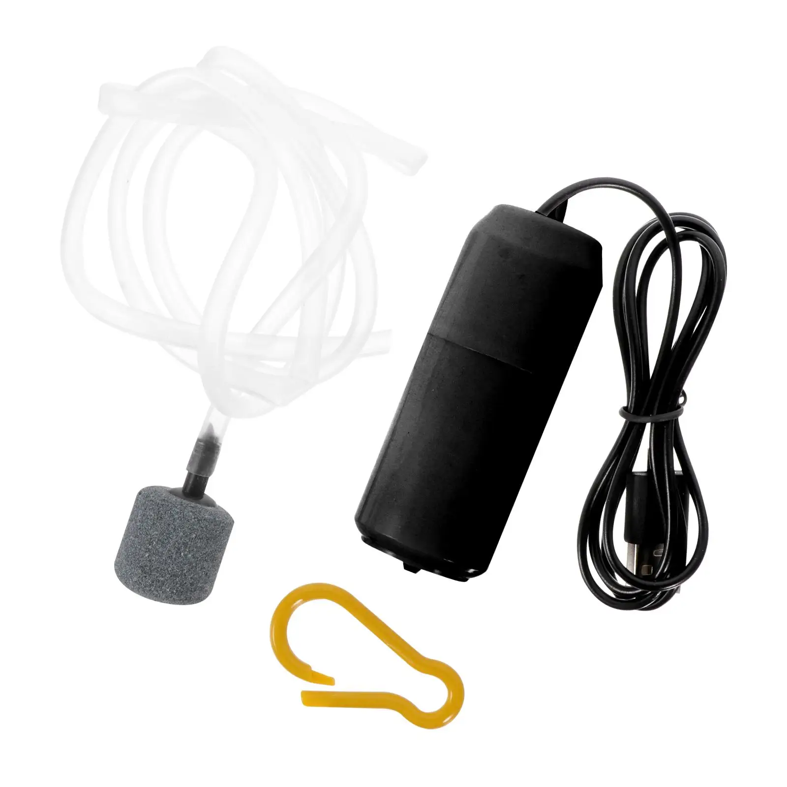 Aquarium Air Pump USB Oxygen Bubbler Plastic Aerator Household Compressor Portable Bubbler Device