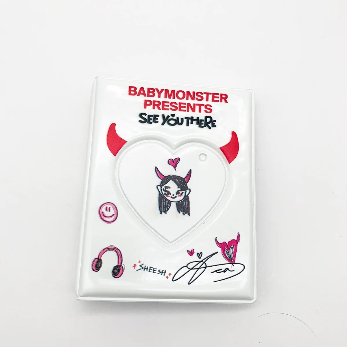 KPOP BABYMONSTER Cute Cartoon Card Binders ASA Ahyeon Ruka Rami