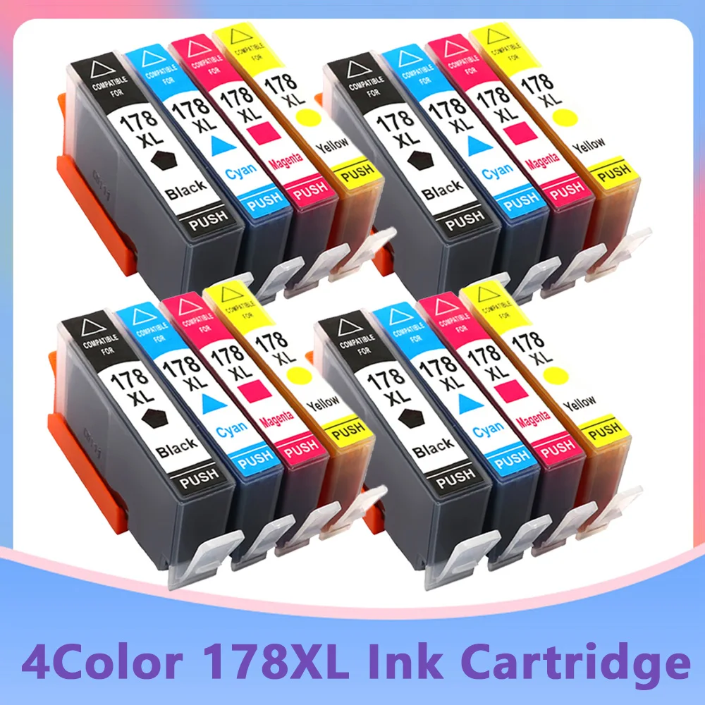 

Compatible Ink Cartridge for HP 178 for HP178 178XL Photosmart 5510 5515 6510 7510 B109a B109n B110a Printer WIth Chip