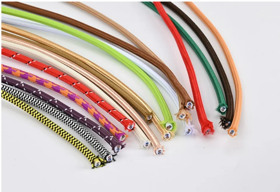 映像用ピンケーブル 2ｍ（EVC-0120）｜製品情報｜ENDY ビンテージ編組ケーブル 照明ケーブル フレックスワイヤー トランクソリッド2ピン3ピン4ピン5ピン電気延長ワイヤーケーブル(5pin