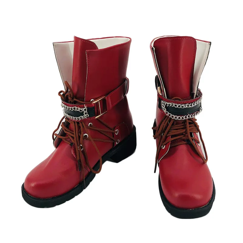 

CoDaddy Tifa Cosplay Red Shoes Boots Halloween Adult Women Costume Accessory