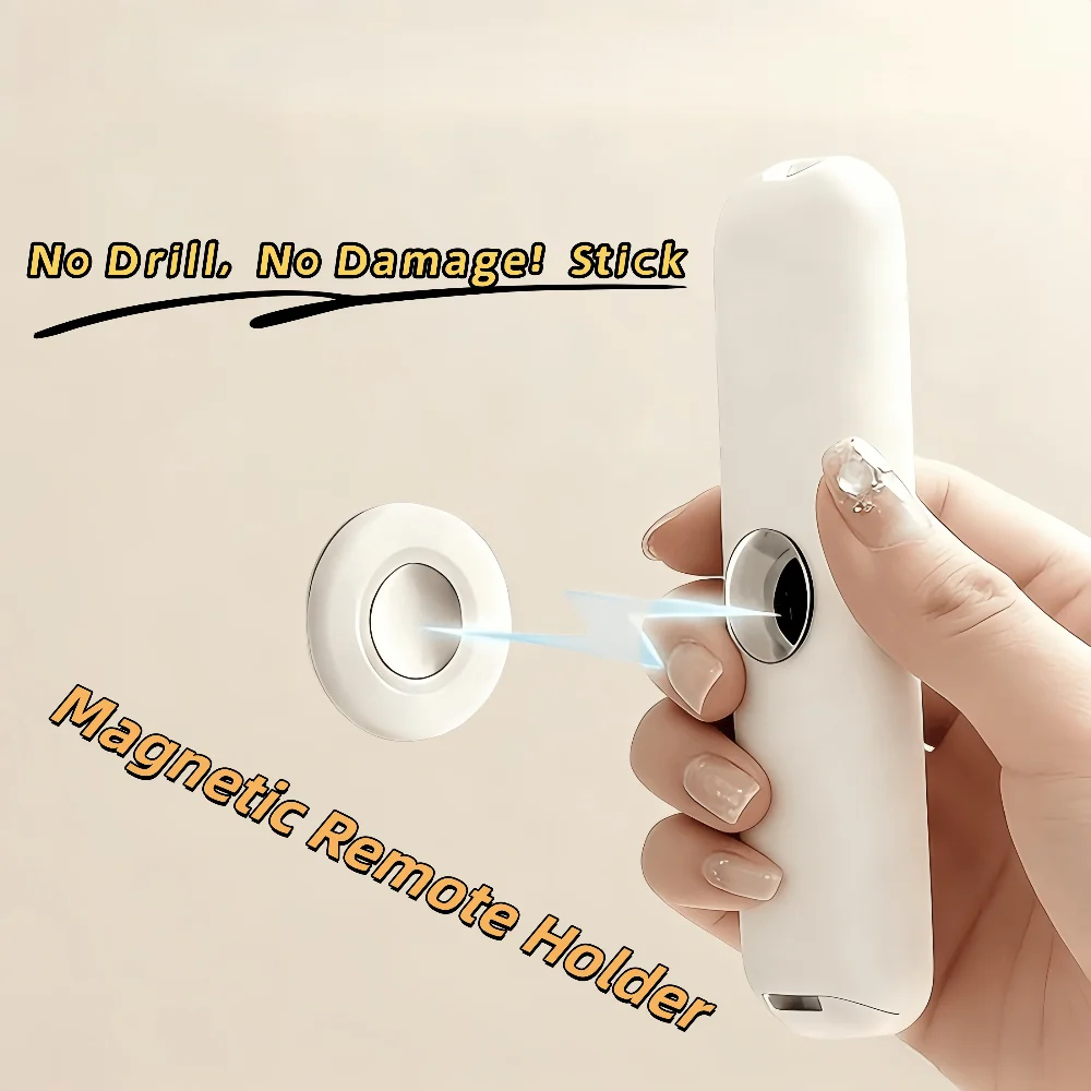 MagneticRemoteControlHolderNoDrillStrongAdhesiveWallMountforTVAirConditionerRouterKeysSpaceSavingOrganizer-AliExpress
