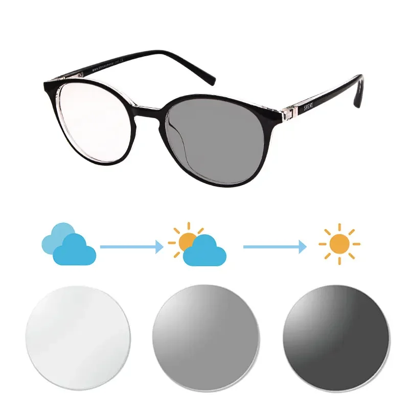 Women's glasses Photochromic Prescription glasses myopia