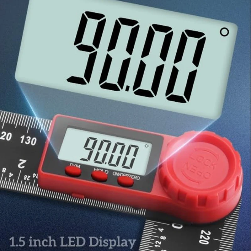 LCD 디스플레이가 있는 각도 측정기, 내구성 있는 디지털 각도기, 디지털 각도 측정기