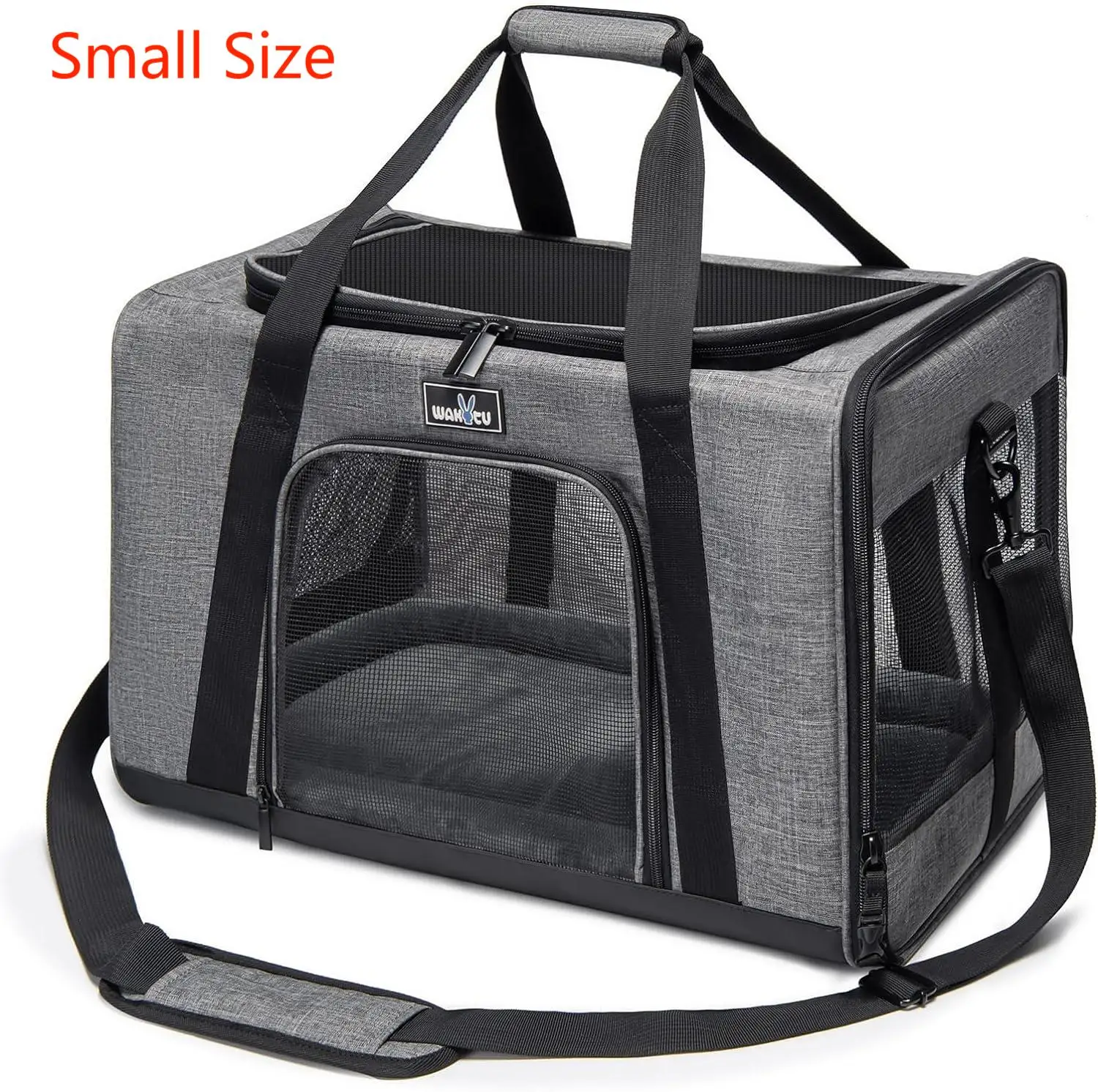 

Dog Carrier Bag Soft Side Cat Pet Carriers Travel Bags TSA Airline Approved Transport For Small Dogs Cats with Carrying Strap
