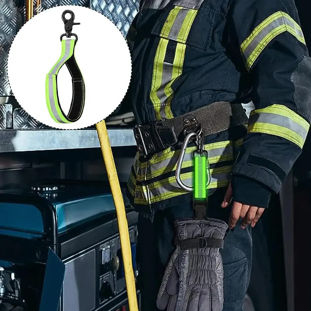 Firefighter Glove Strap Turnout Gear Outdoor Tool Heavy Duty Portable Firefighter Work Glove Holder for Welding Gloves Supplies