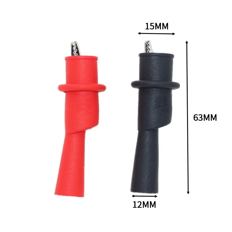 Alligator Clips 5/1 Pairs Alligator Crocodile Test Clips Clamps for Multimeter Test Lead Electrical Clamp Testing Probe Meter