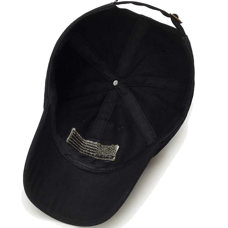 New Fashion Classic Unisex American Flag Embroidered Pattern Cotton Adjustable Baseball Cap 6