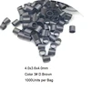 Micro Ring Links 1000Pcs Copper Micro Tubes Rings 4.0x3.6x4.0mm Links for Hair Extensions Straight Copper Micro Beads 5