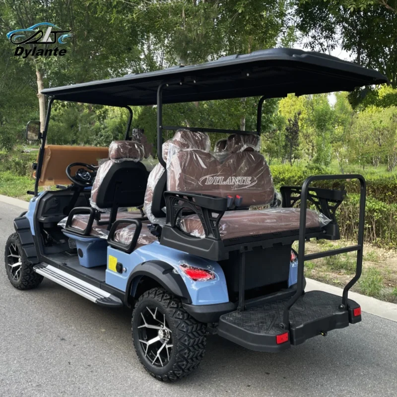 5kw 4kw Shooting Club Car Off Road Gasoline Hunting Car 2 4 6 Seat Lithium Battery Electric Solar Golf Cart