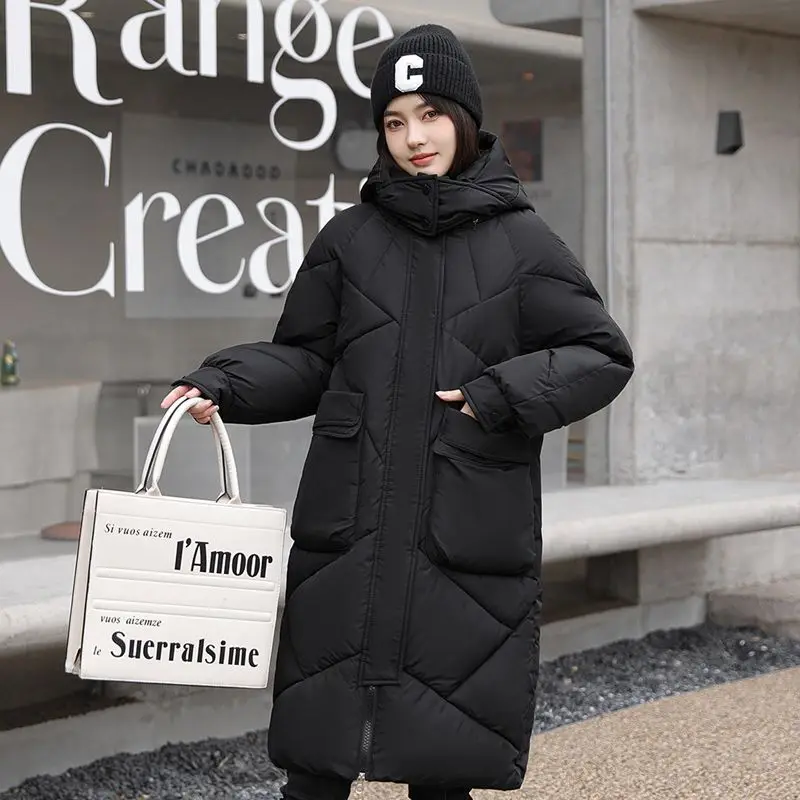 2023 New Women Cotton coat Winter Jacket Female thick warm Parkas hooded Outwear large size Overcoat