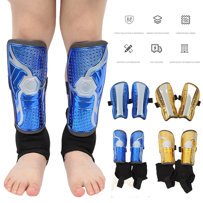 

2Pcs GoalKeeper Shin Guard Youth Children Anti-Collision Football Shin Pads Thicked Soccer Training Games Racing Calf Guard