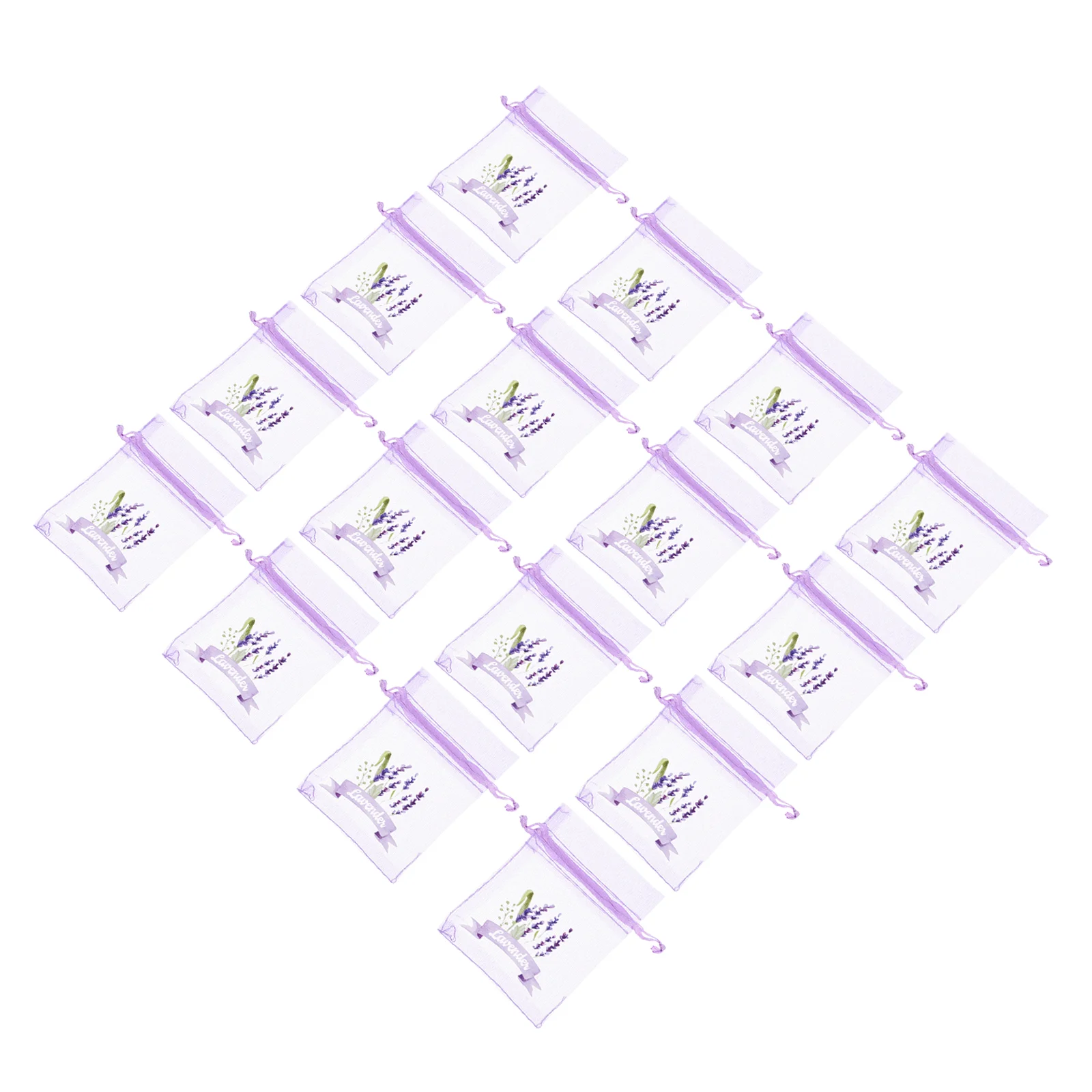 20 Pcs Lavender Bag Sachet Bags Empty for Drawstring Clear Party Favor Small Mesh Gauze Sachets