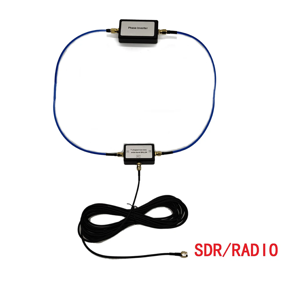 YouLoop 전자기 안테나, 휴대용 패시브 마그네틱 루프 안테나, HF VHF용 RG402 + RG174, 10KHz 30 MHz, 250MW