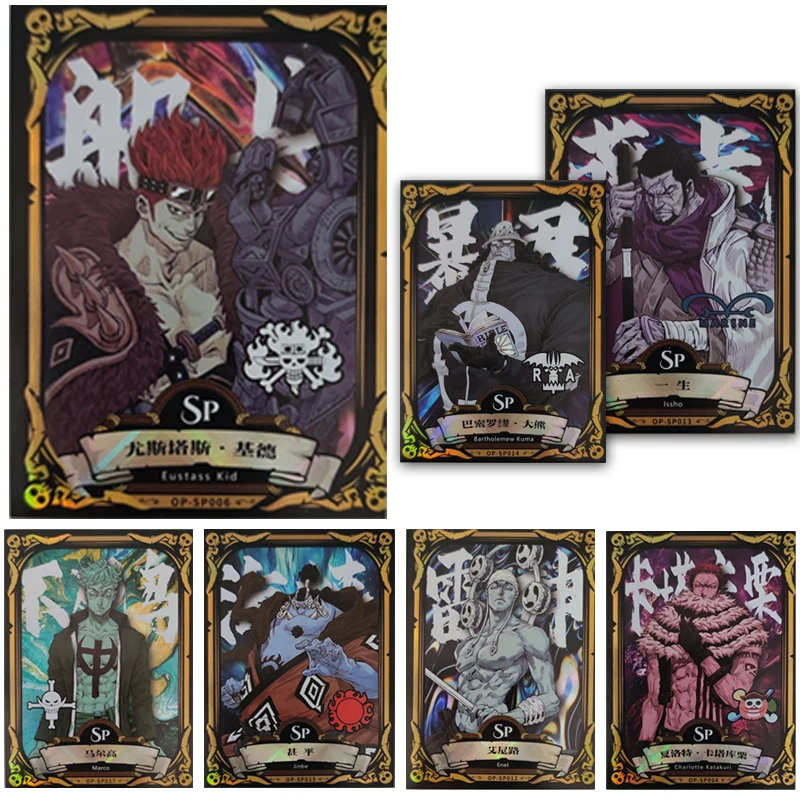Anime Kabago One Piece Jinbe Marco Charlotte Katakuri Eustass Kid Dracule Mihawk Sp Card Nuove Collezioni Regalo Di Compleanno Per Ragazzi