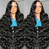 Brazilian 30 38 Inches Body Wave 13x4 HD Transparent Lace Frontal Wig 250 Density 13x6 Lace Front Human Hair Wigs For Women