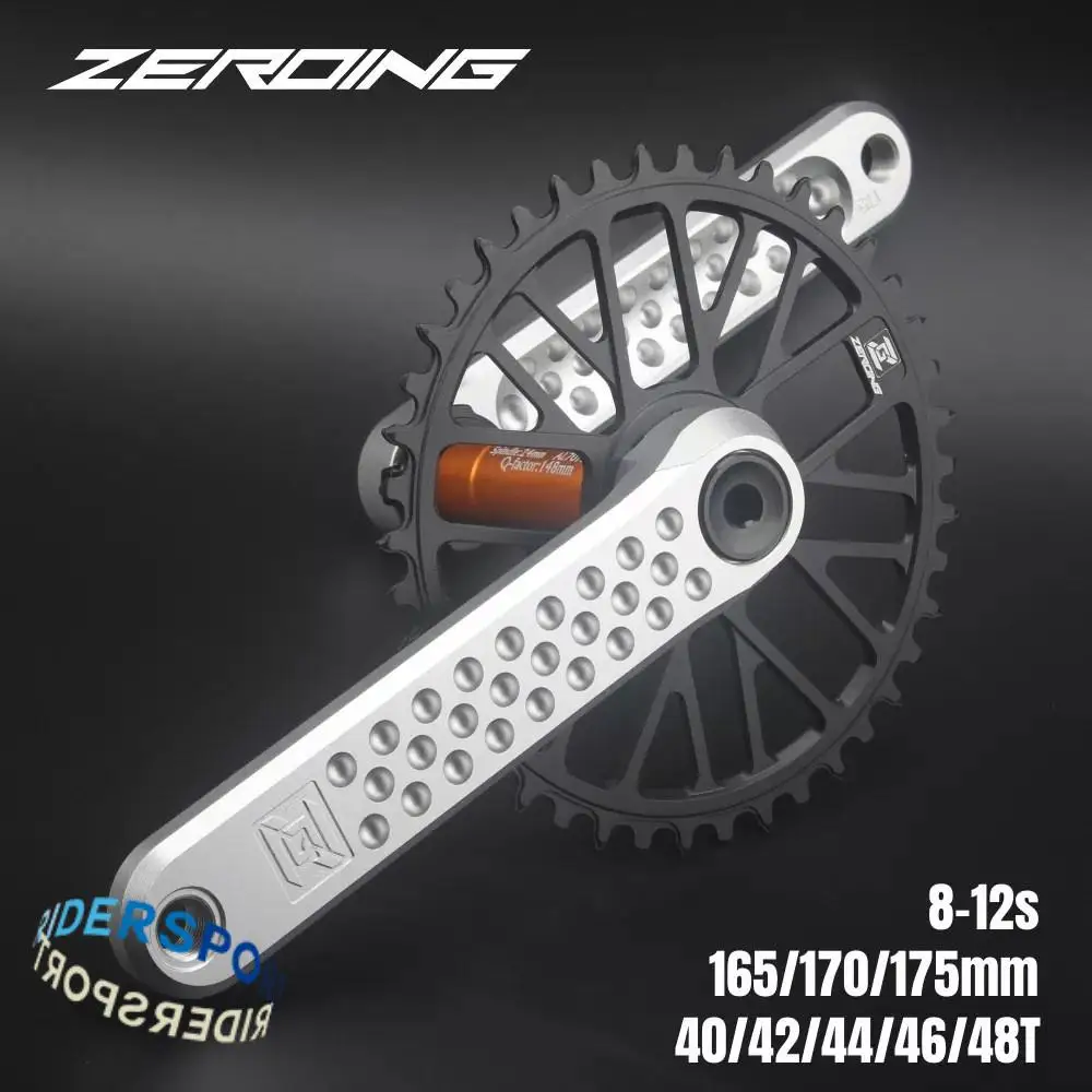

ZEROING road bike disc single disc hollow one-piece aluminum alloy 7075 gravel gravel disc with center column complete set