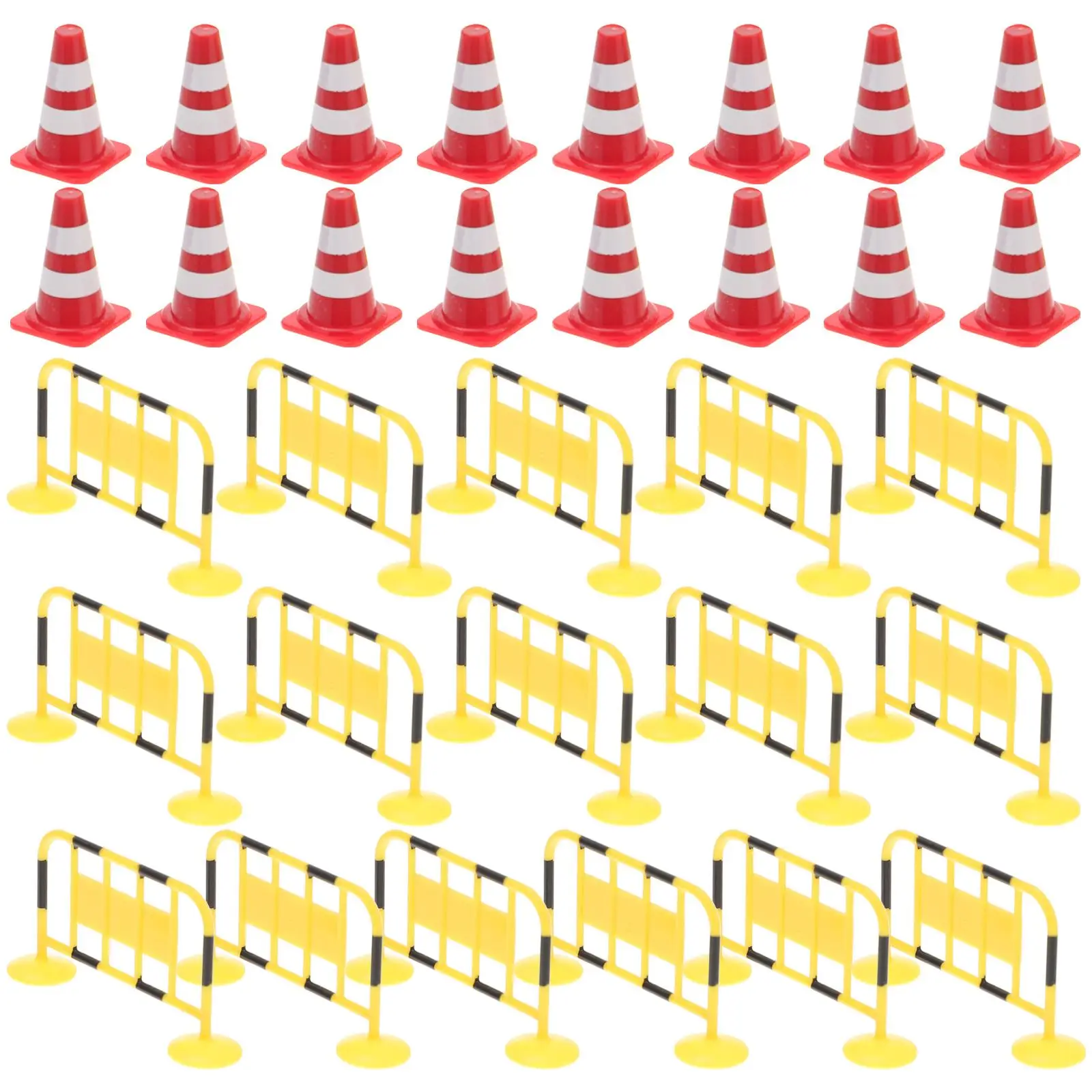 32pcs Kids Traffic Toys Mini Fence Roadblock Cones Educational Playthings Football Cones Traffic Cone Toy Kids Miniature Playset