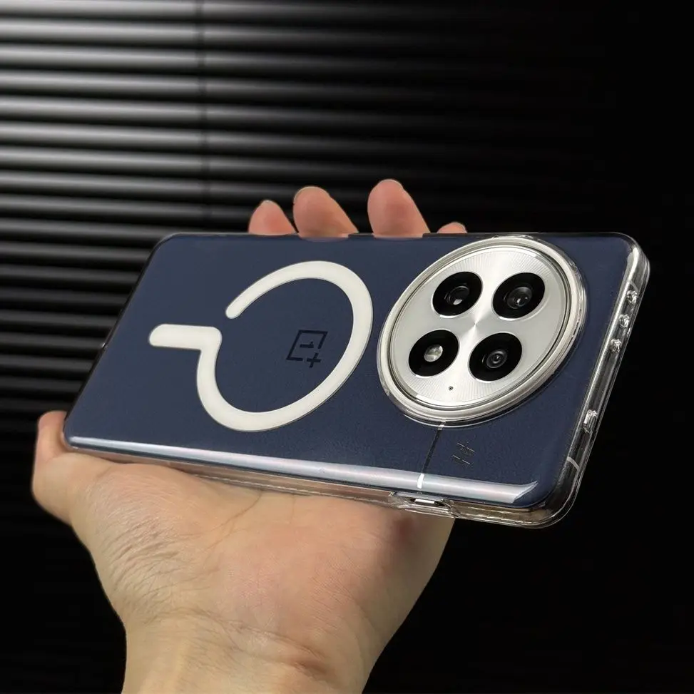 Luxury Acrylic Transparent Magsafe Magnet Back Cover with Wireless Charging Capability