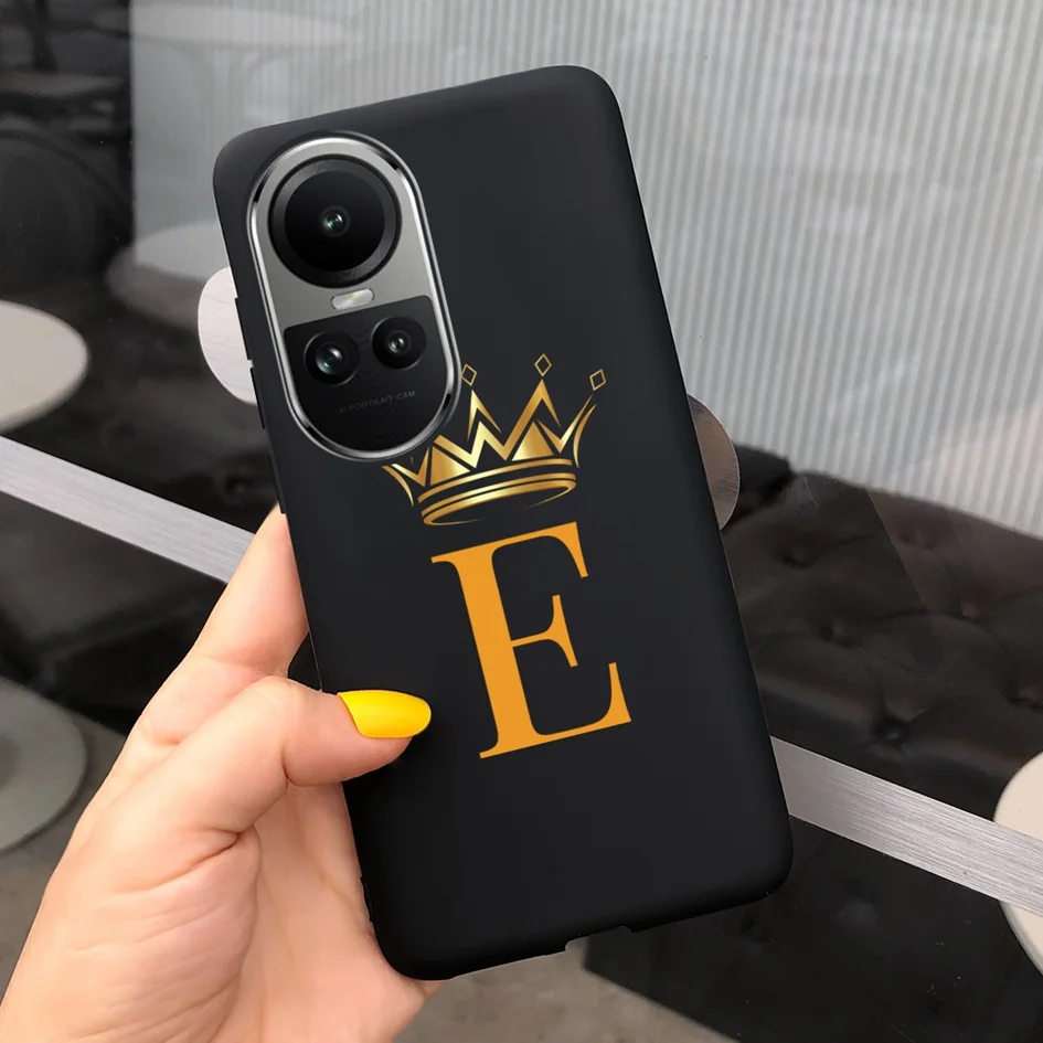 Crown Letters Slim Soft TPU Protective Case - Cute Bumper Cover