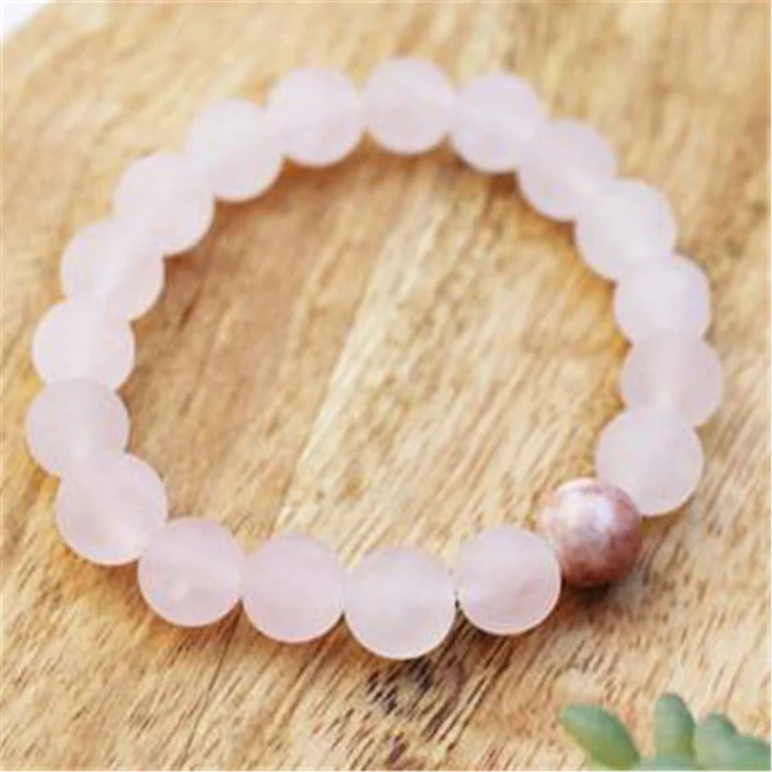 

Браслет из розового кварца с бусинами, 8 мм, 7,5 дюйма