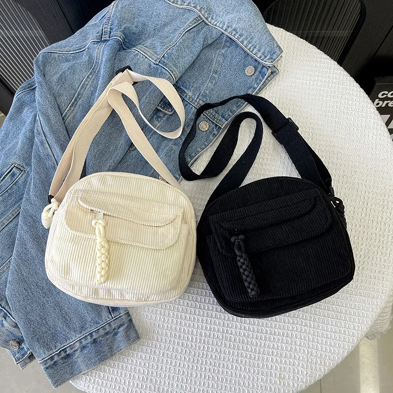 Strawberry Pattern Mobile Phone Pouch Bags for Woman Student Daily Crossbody Bags, Cute Teen Girl Single Shoulder Messenger Bag