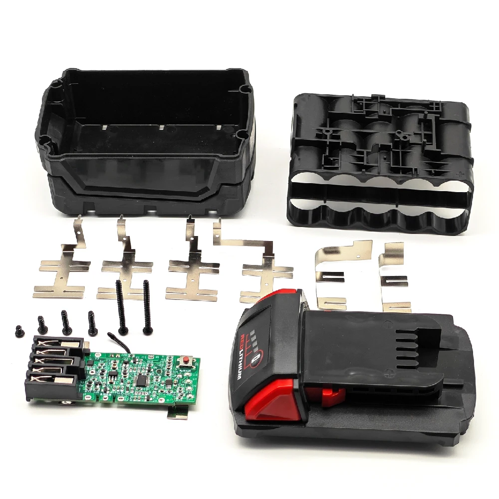 Case-For-Milwaukee-M18-DIY-18V-Shell-Box-With-BMS-PCB-Board-Charging ...