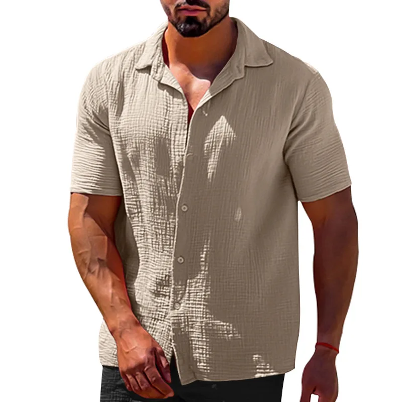 Men’s Cotton And Linen Comfortable Shirt