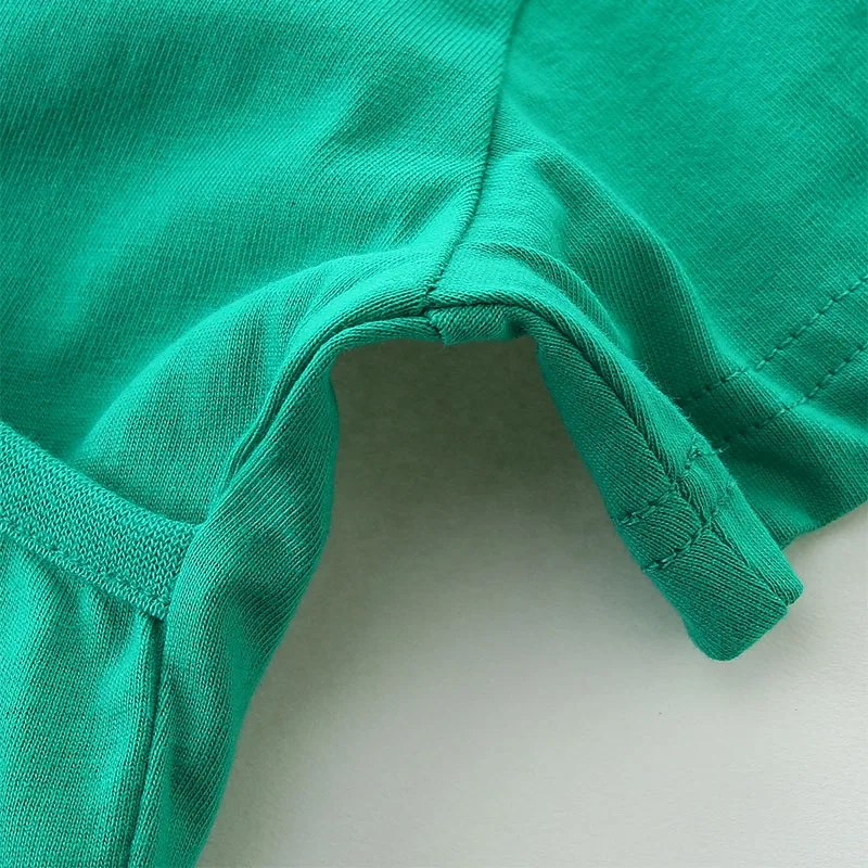 New Summer Princess Green Clothing for Baby Girls Cotton Kids Clothes Cartoon Embroidery Unicorn Mesh Dresses