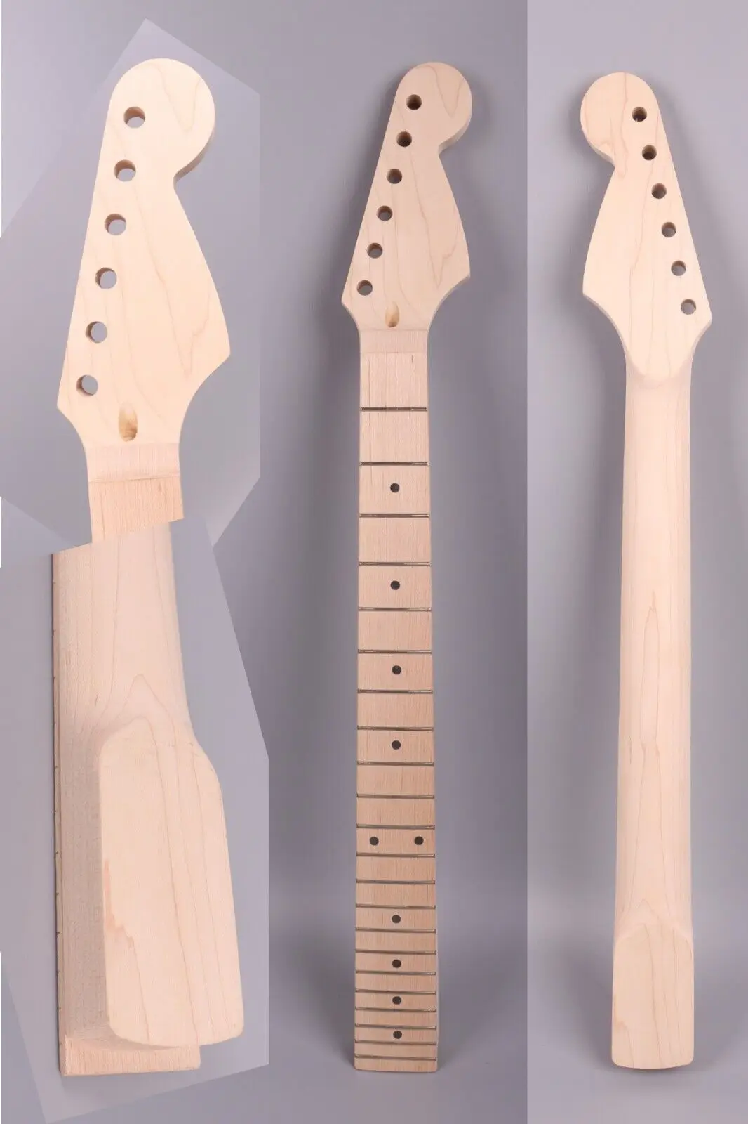 s31-4-right-hand-maple-guitar-neck-22-fret-255-inch-canada-nut-width-42-locking-nut-heel-56-dot-inlay-diy-neck