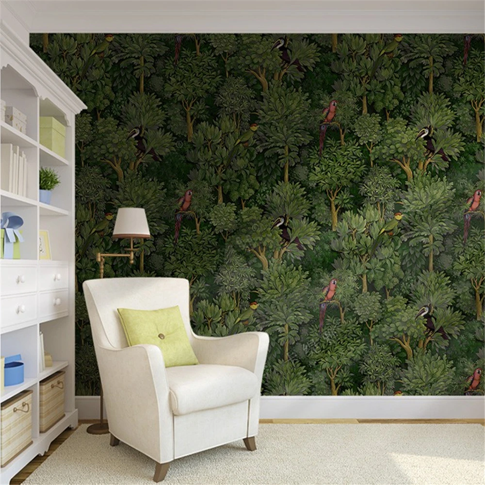 papel de parede floresta americana personalizado 01