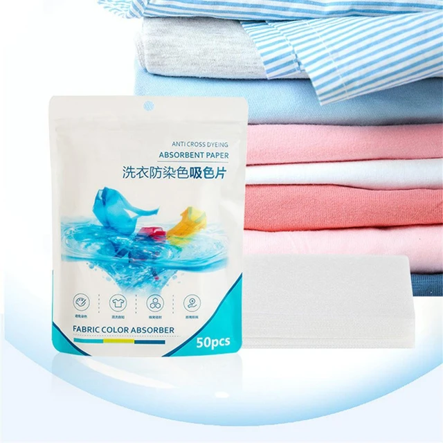 Cheap 50/100PCS Laundry Detergent Tablet Sheet Washing Wipe Machine Tide  Color Catcher Grabber Bubble Cloth Anti Dyed Home Cross