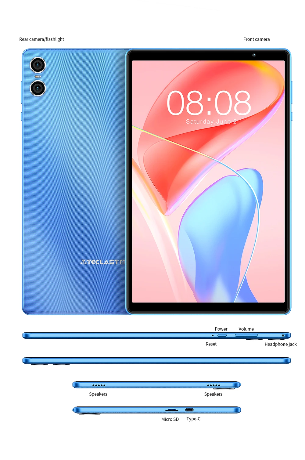 Teclast-P26T Android 13タブレット,10.1インチ,4GB RAM, 128GB
