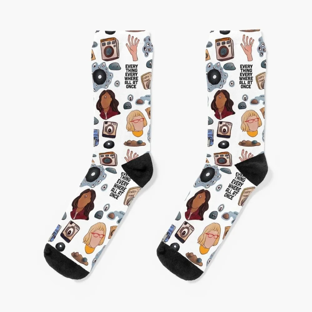 Everything Everywhere All At Once Socks Novelties Men cycling socks the man who saw everything