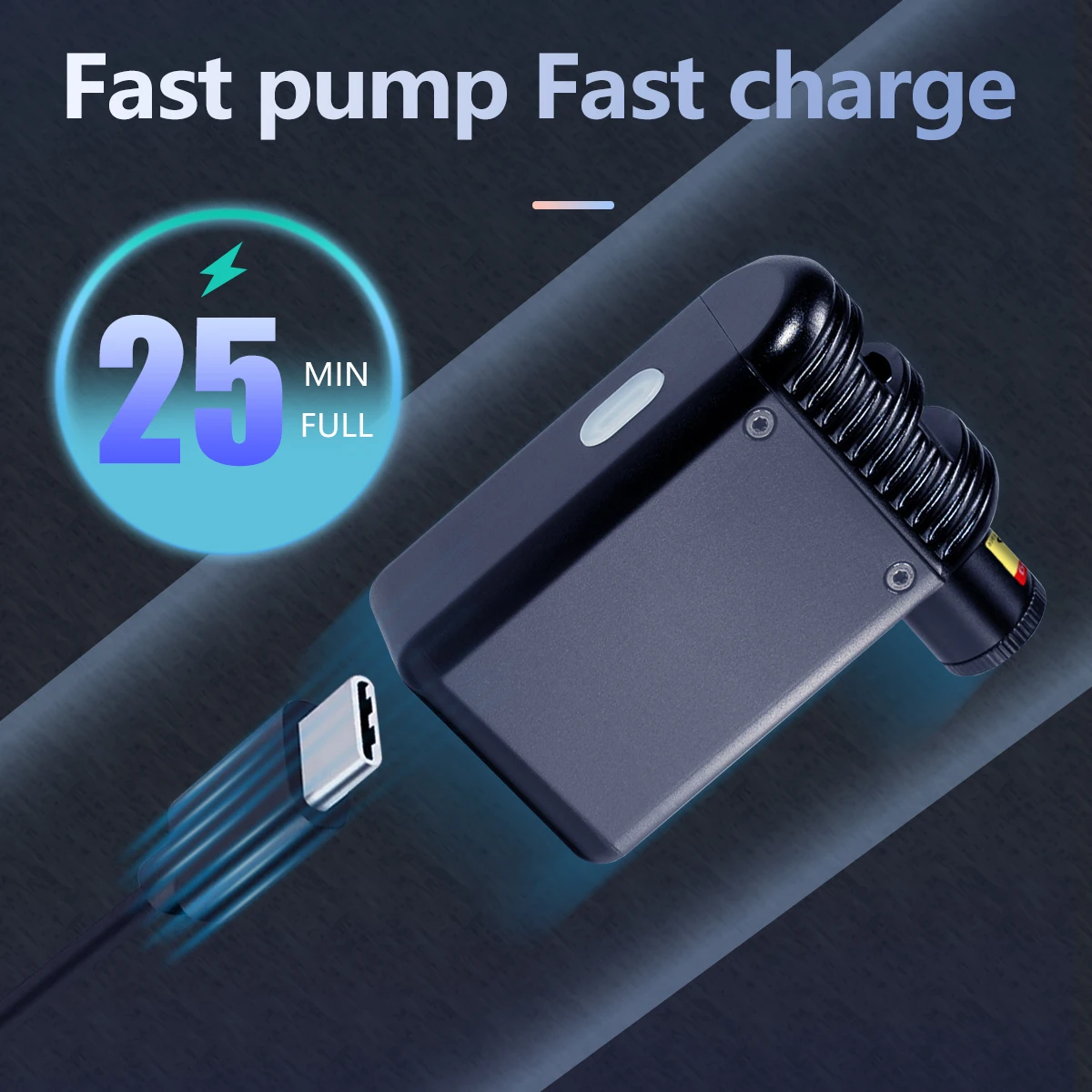 Air Pump CYCLAMI Mini Electric Portable Bicycle Cordless Inflator Presta Schrader Valve Outdoor Road MTB Bike Accessories