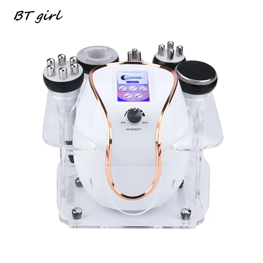 

5in1 40K Vacuum Ultrasonic Cavitation Machine RF Probe Body Slimming Massage Machine Weight Loss Fat Reduce Skin Rejuvenation