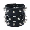 Punk Exaggerated Leather Bracelet Tapered Spikes Riveted Leather Bracelet Hip Hop Trend Cool Jewelry Accessories Gift for Friend 1