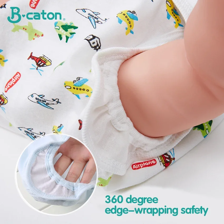 Waterproof Diapers Baby Training Pants Cloth Diapers 5PCS Baby Reusable Diapers 100% Cotton Cloth Panties Waterproof Kid Training Pants Adjustable Washable Breathable Ecological