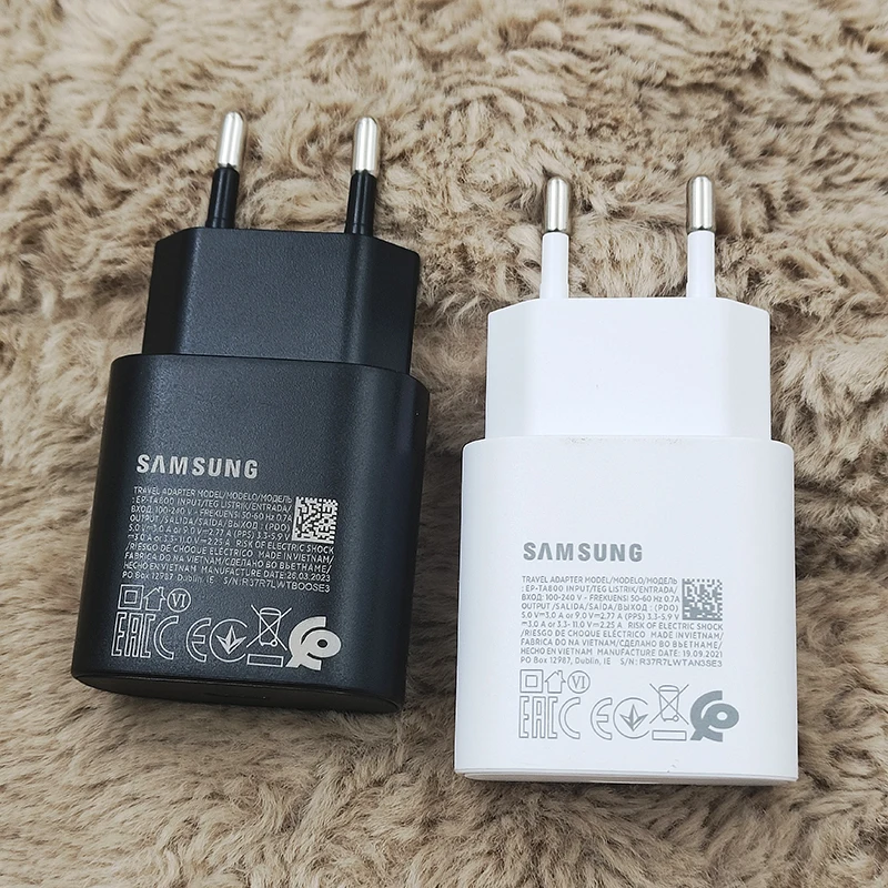 Samsung 25W EU USB-C Wall Charger with Super Fast Charging Capability