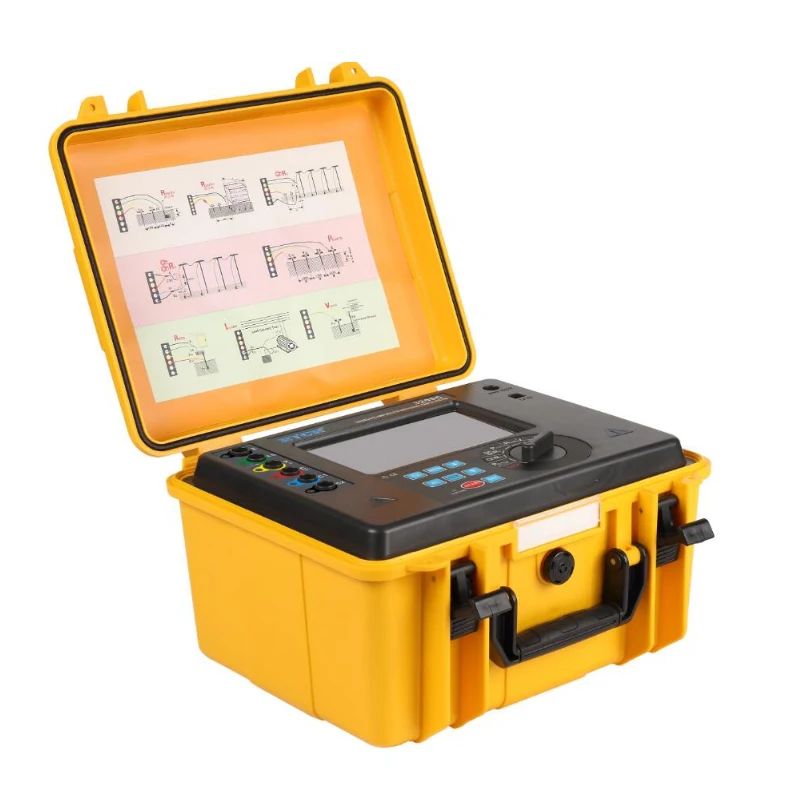 ETCR3200C Test Tool 100-240V Resistance Tester Waterproof Double Clamp Ground Meter
