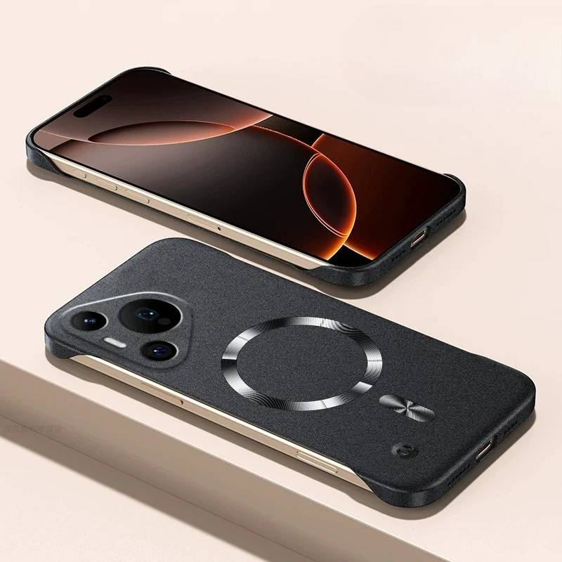 Ultra-Thin Shockproof Frameless Magnetic Phone Case with Wireless Charging Compatibility
