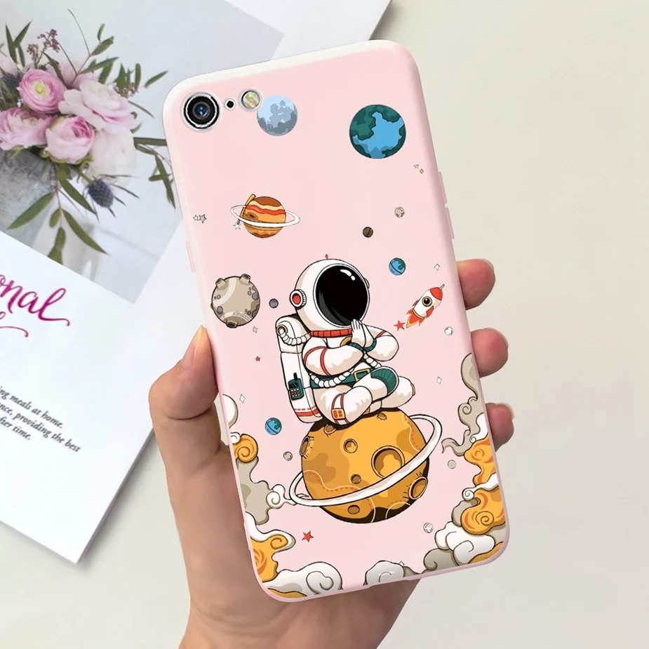 Cute Astronauts Soft Silicone Matte Phone Case