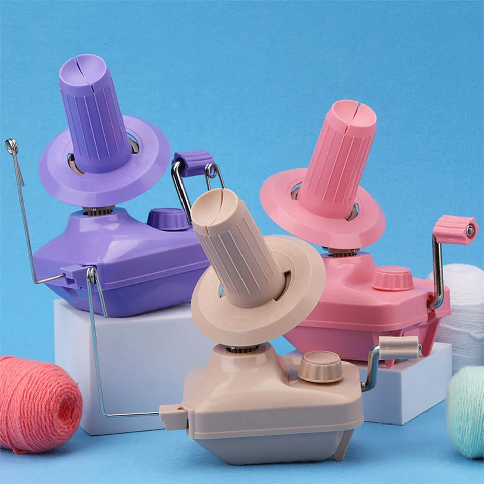 Hand Cranked Yarn Winding Machine Small Manual Portable Yarn Shaker DIY Knitting Tool Ball Player 1Set LMDZ knitting supplies knitting material knitting machine knitting craft supplies